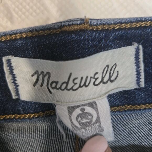 Madewell Jeans Womens 27 Curvy Kick Out Cropped Bootcut Dark Wash Mid Rise - Picture 5 of 11